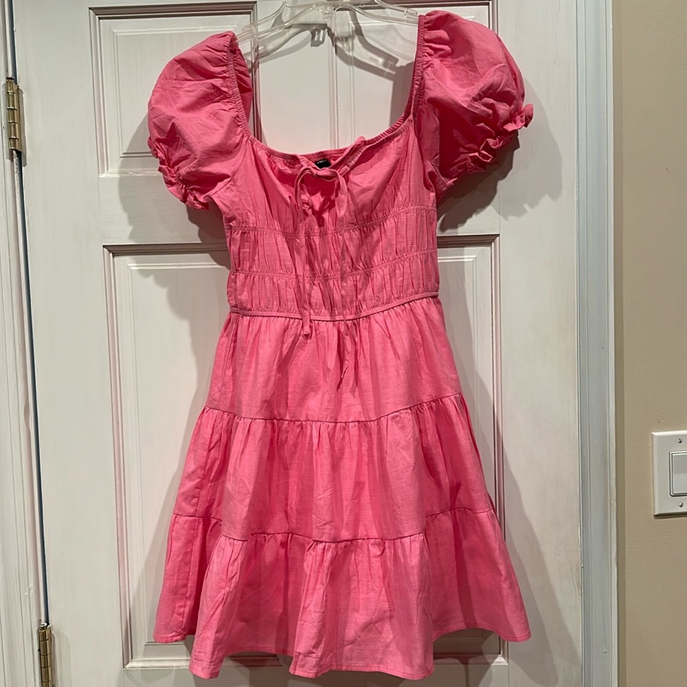 Pretty in pink cotton dress